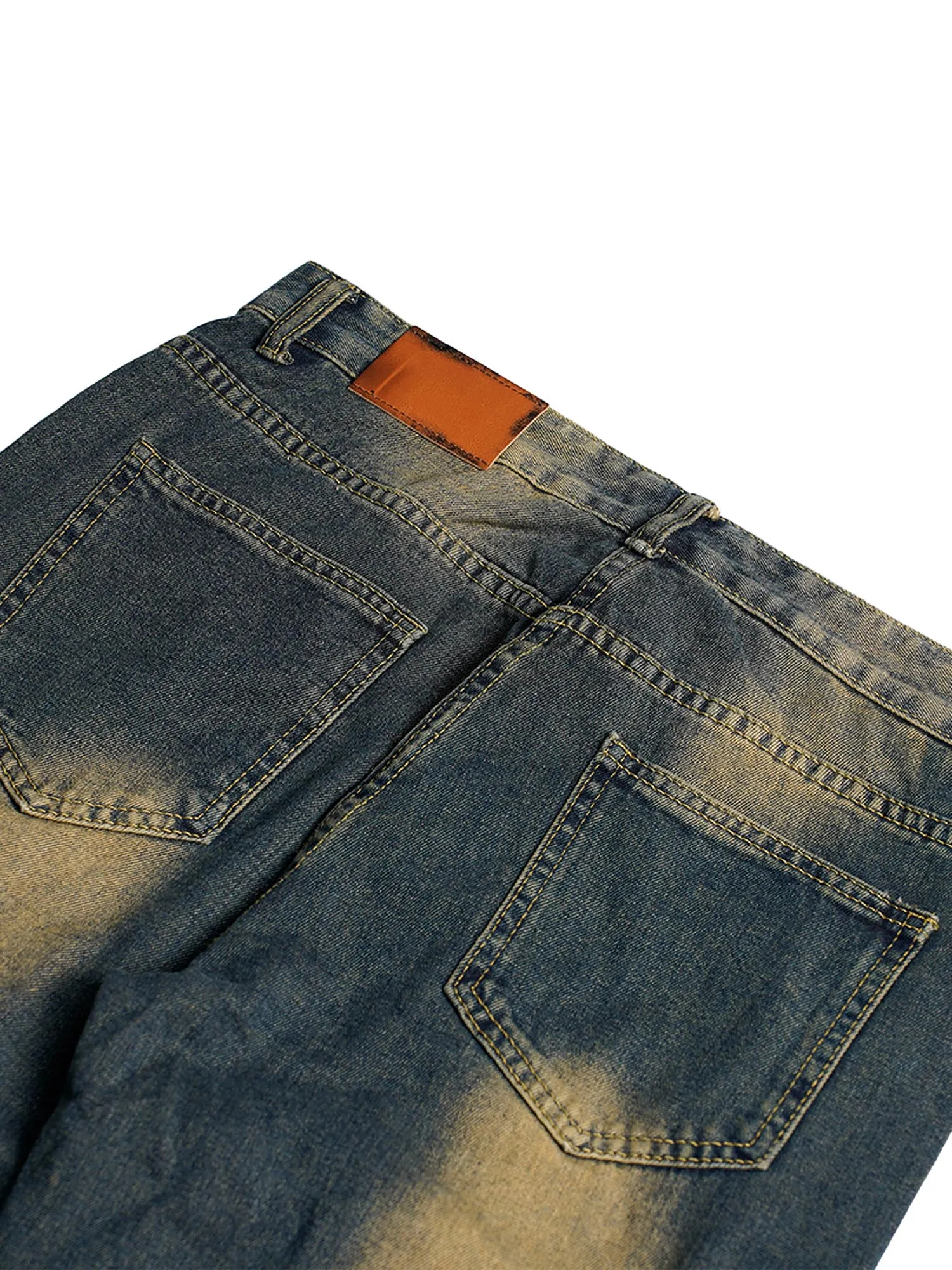 1984 American Street Style Washed Distressed Jeans