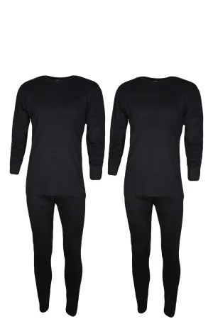 2 Pack Mens Premium Quality Thermal Long Johns Full Set