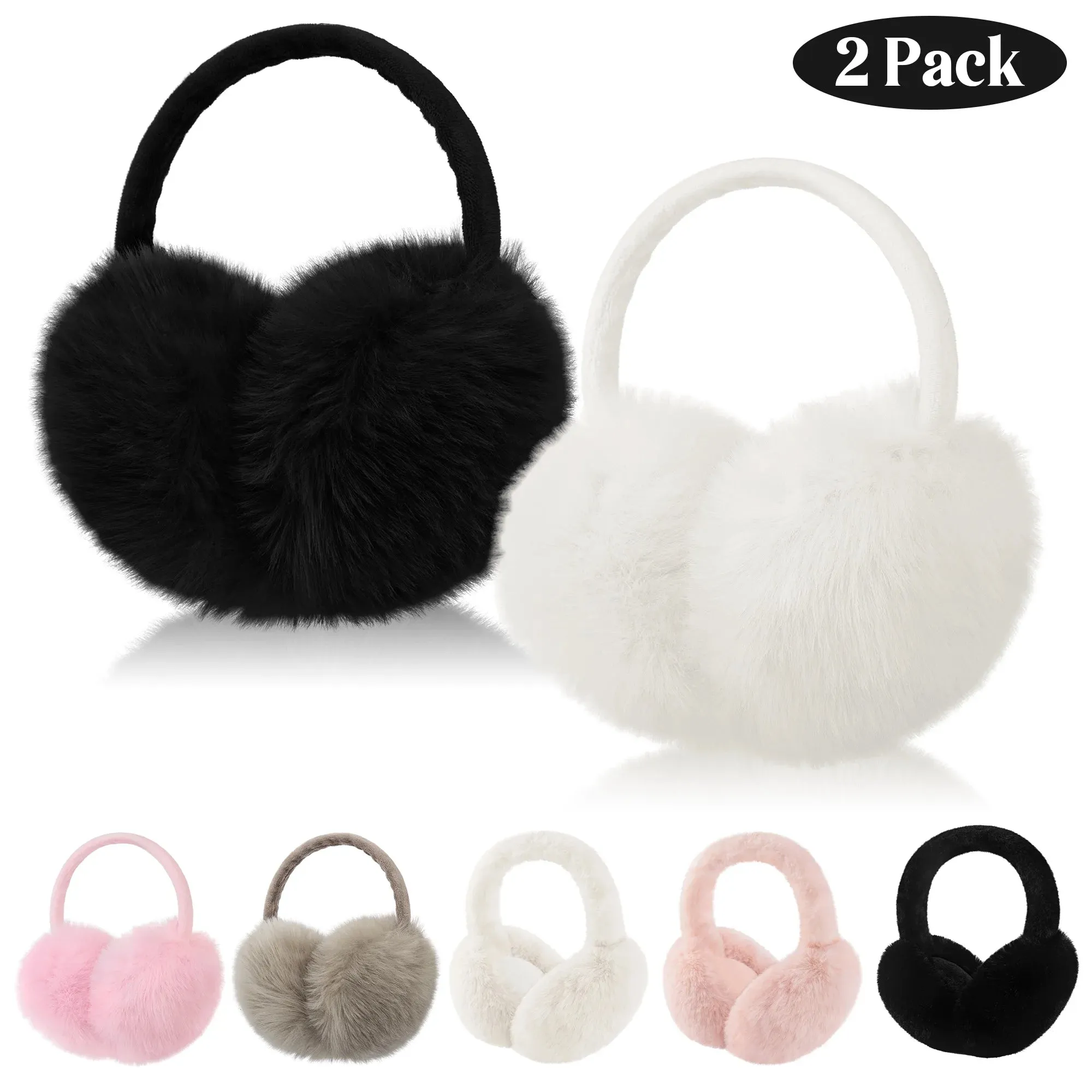 2 Pcs Winter Earmuffs for Women