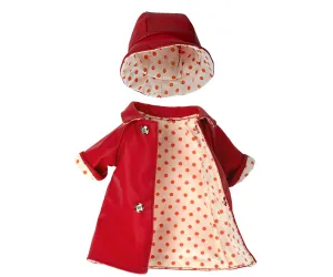 2022 Maileg Teddy Mum Rain Coat-Red