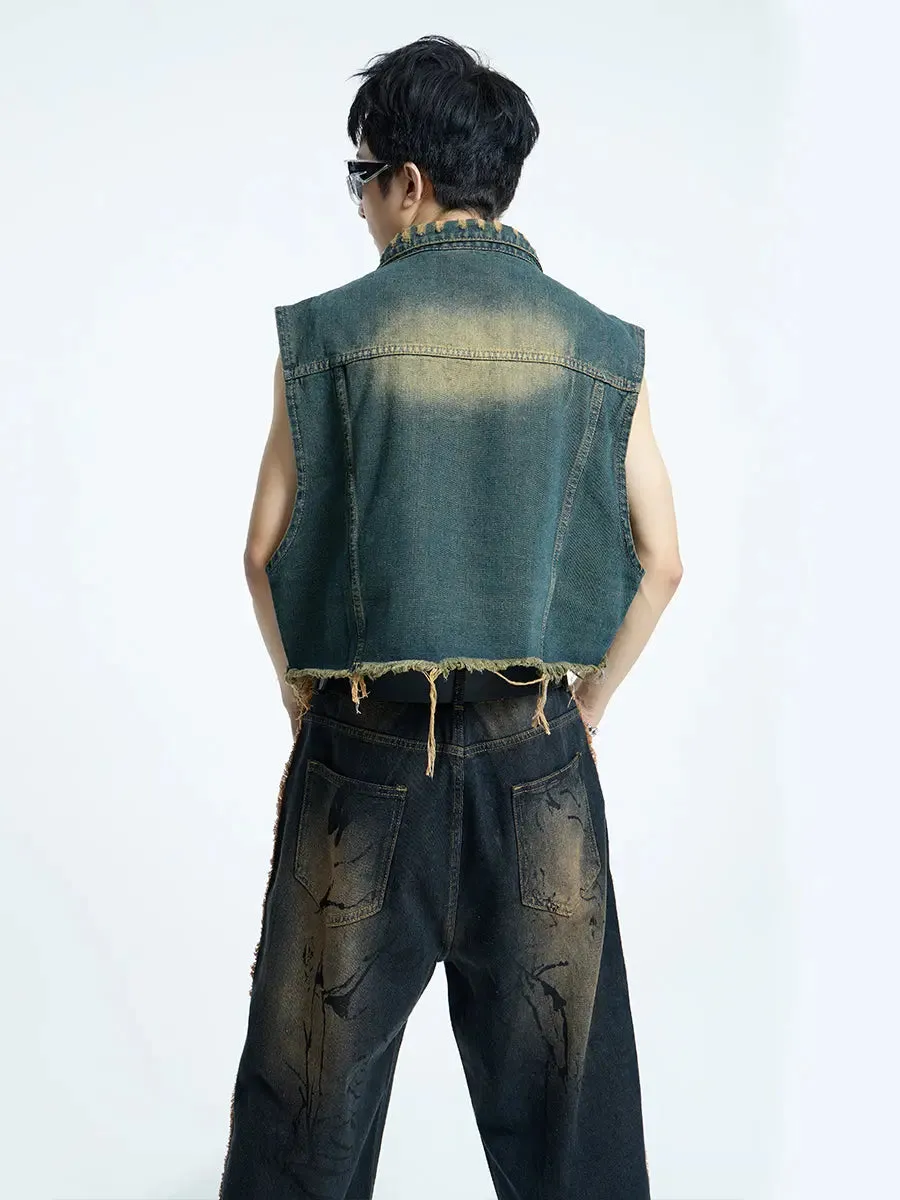 【23s September.】Mud Denim Vest