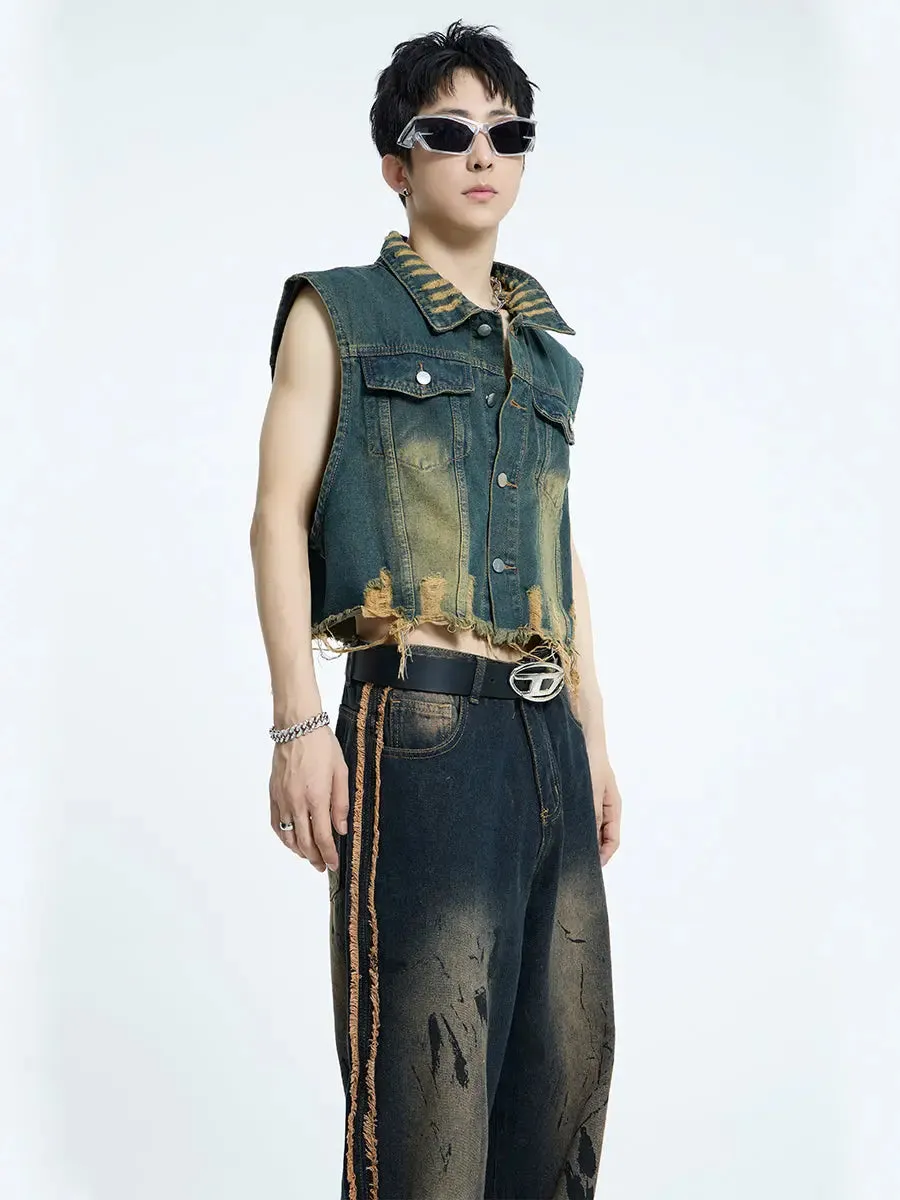 【23s September.】Mud Denim Vest