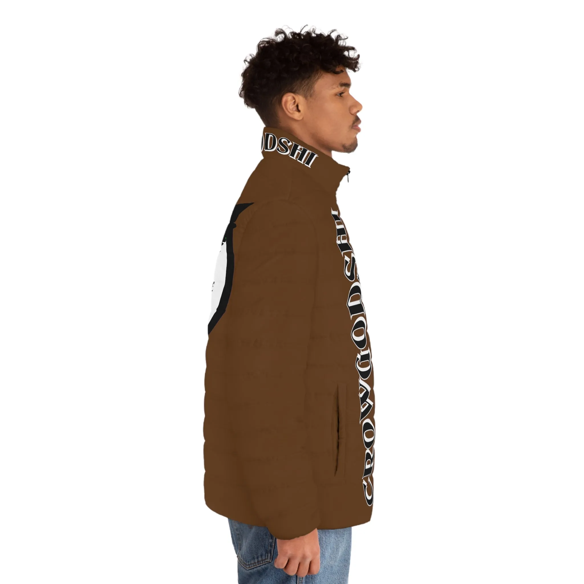 3rd Generation Men's CROWGODSHI Puffer Jacket, BROWN