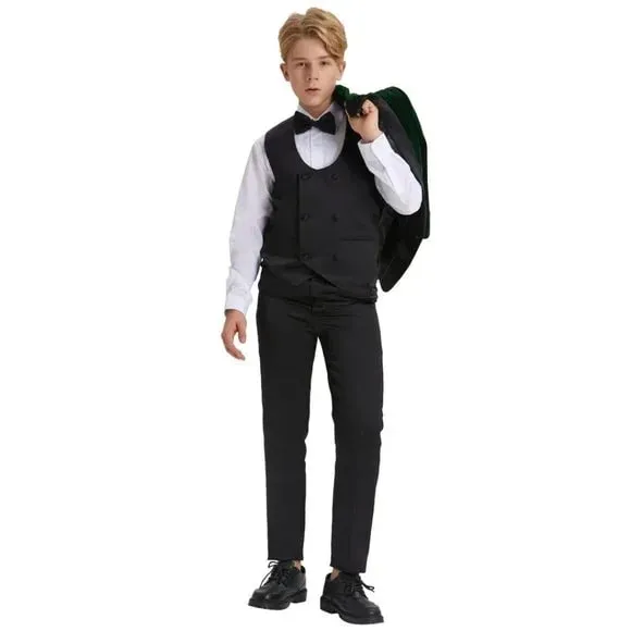 5pc Green Boys Velvet Tuxedo Includes Bowtie by Tazio