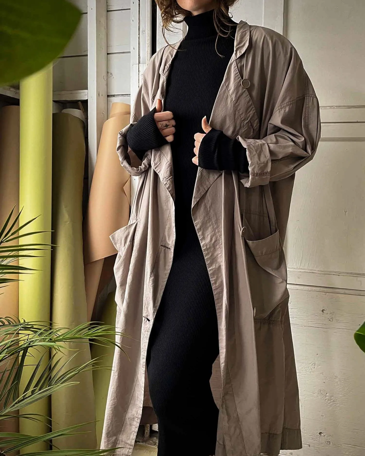 80s In-Wear Taupe Trench | S-L