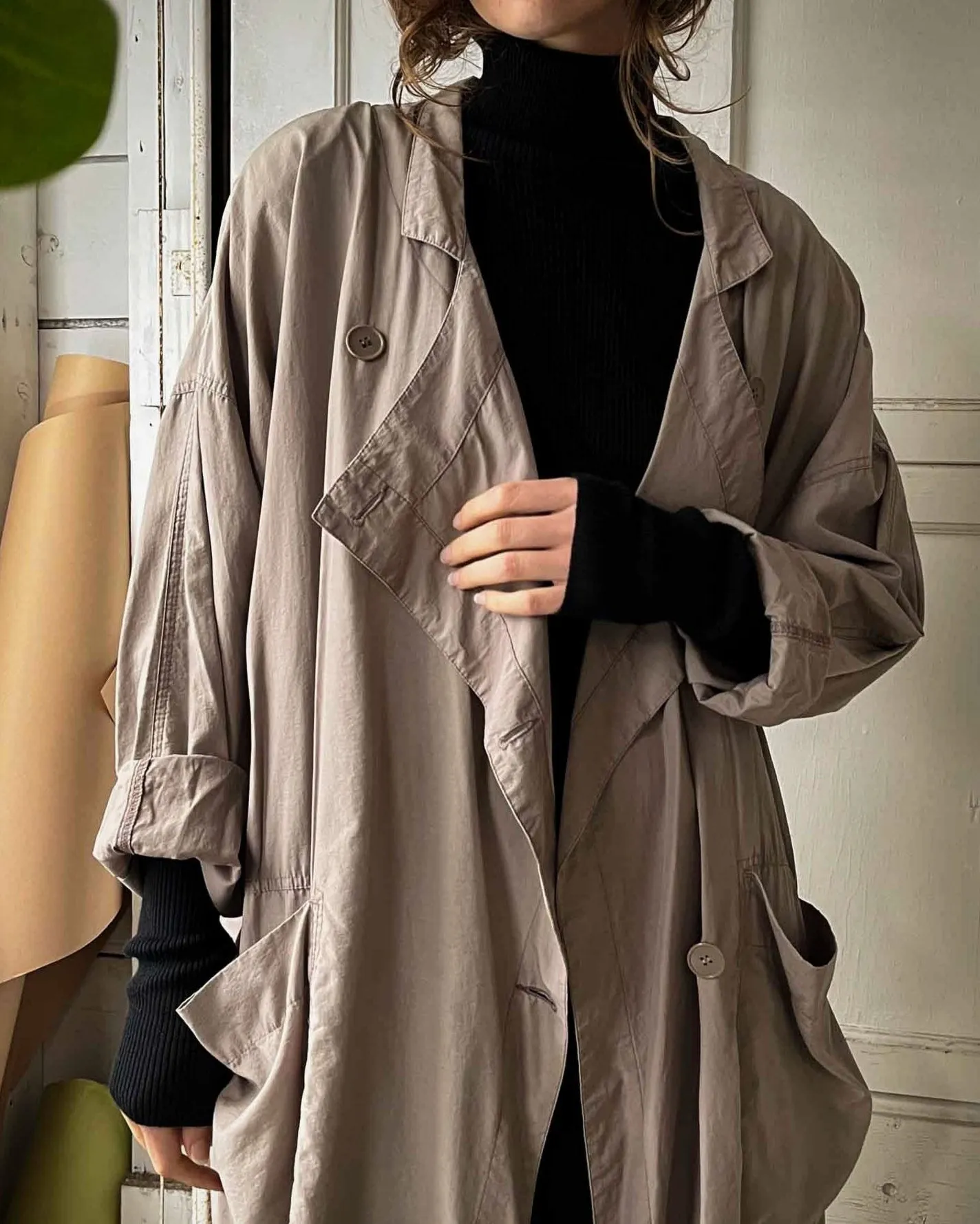 80s In-Wear Taupe Trench | S-L