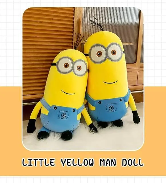 Adorable Minions Plush Toy - Bob & Stuart in Jeans Soft Dolls | Ideal Christmas & Birthday Gifts for Kids