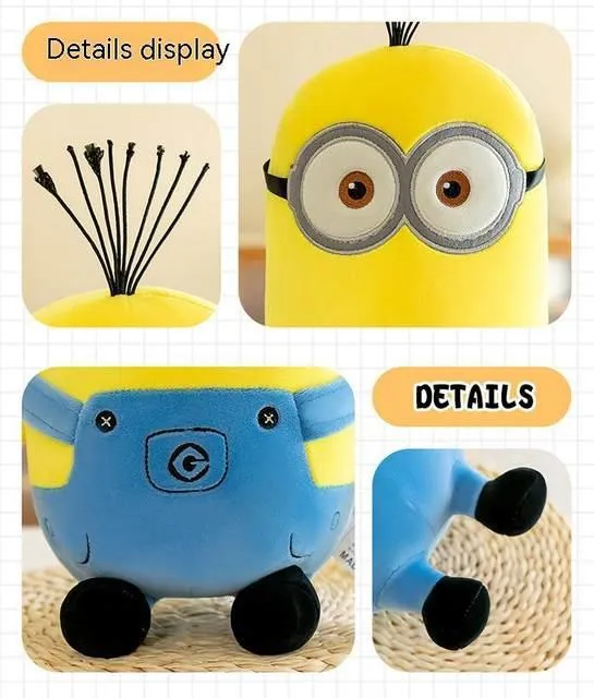 Adorable Minions Plush Toy - Bob & Stuart in Jeans Soft Dolls | Ideal Christmas & Birthday Gifts for Kids