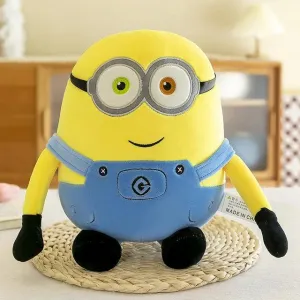 Adorable Minions Plush Toy - Bob & Stuart in Jeans Soft Dolls | Ideal Christmas & Birthday Gifts for Kids