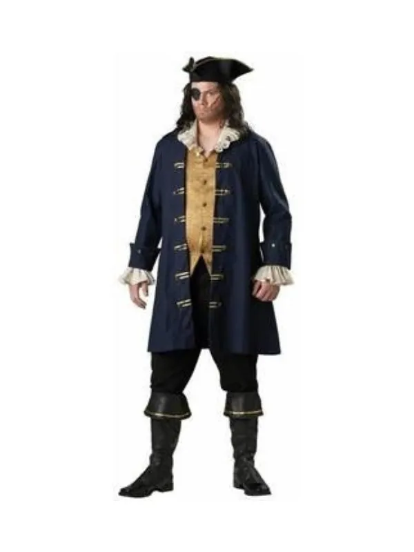 Adult Plus Size Cutthroat Pirate Costume