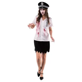 Adult Zombie Police Woman Costume