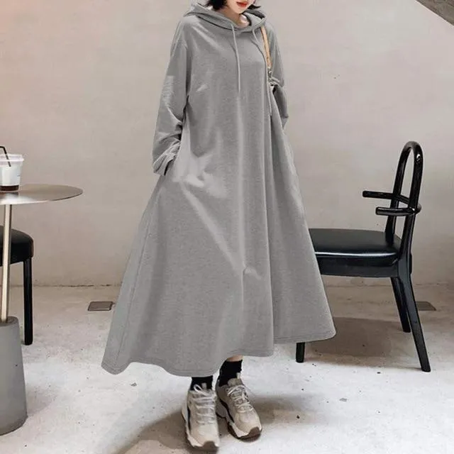 Allegria Hooded Oversized Maxi Dress