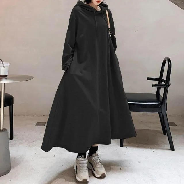 Allegria Hooded Oversized Maxi Dress