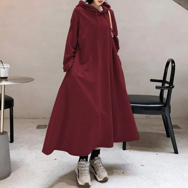 Allegria Hooded Oversized Maxi Dress