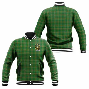 Ambrose Irish Clan Tartan Baseball Jacket with Coat of Arms