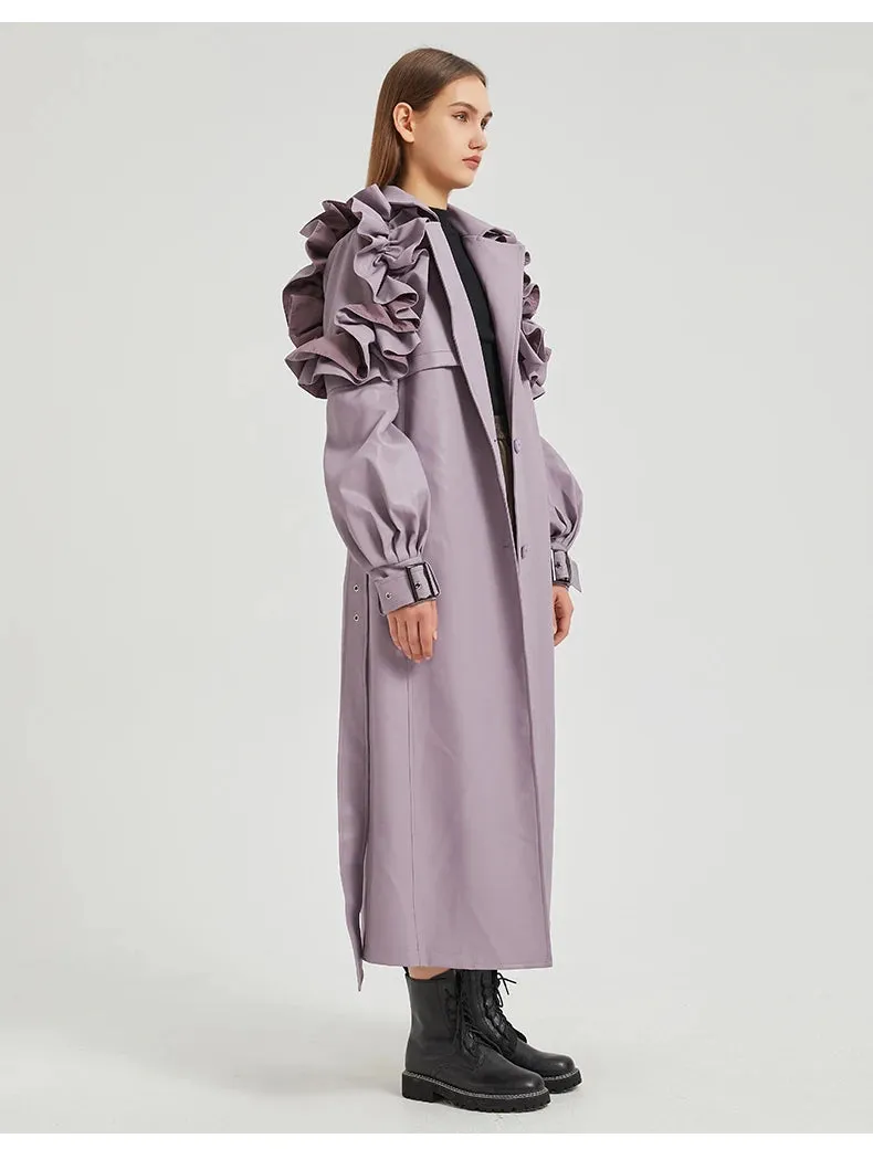 Antonio Long Ruffled Coat