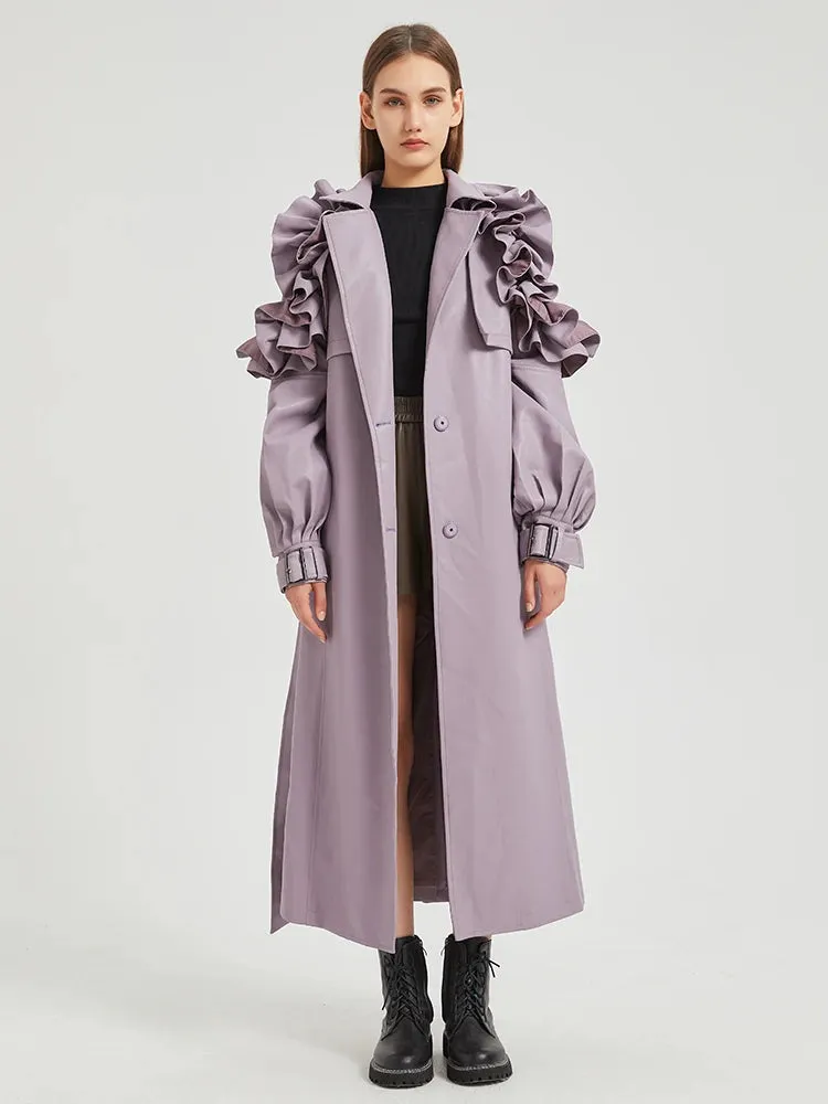 Antonio Long Ruffled Coat