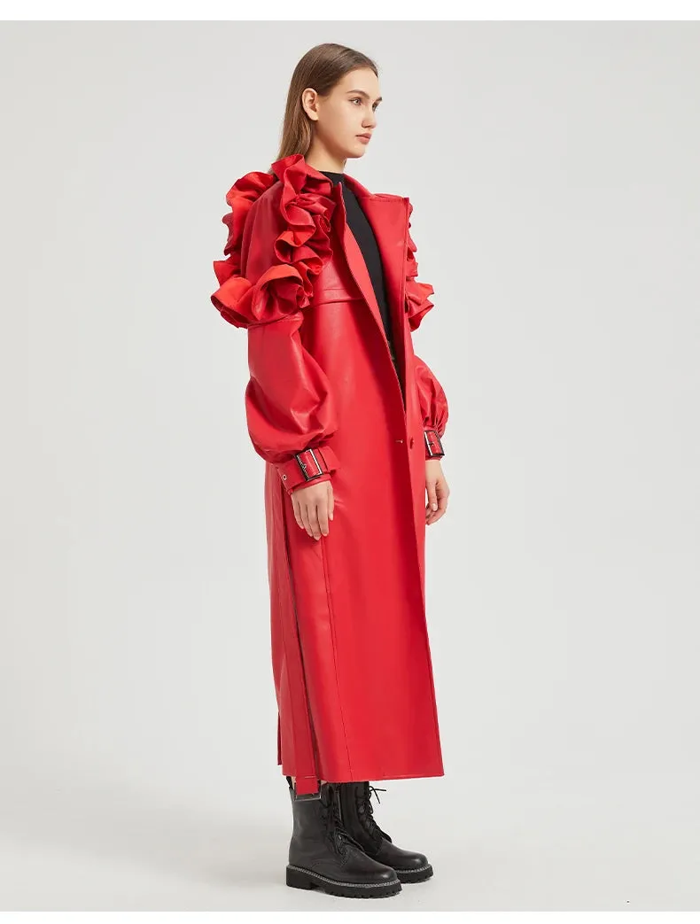 Antonio Long Ruffled Coat