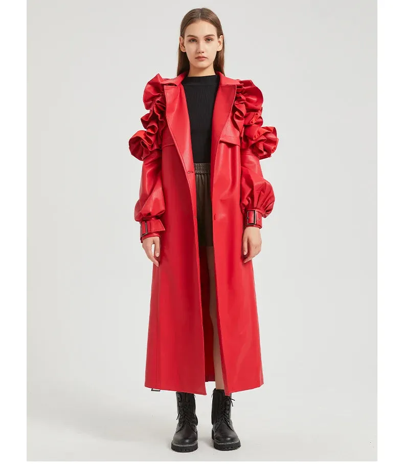 Antonio Long Ruffled Coat