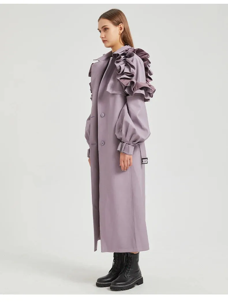 Antonio Long Ruffled Coat