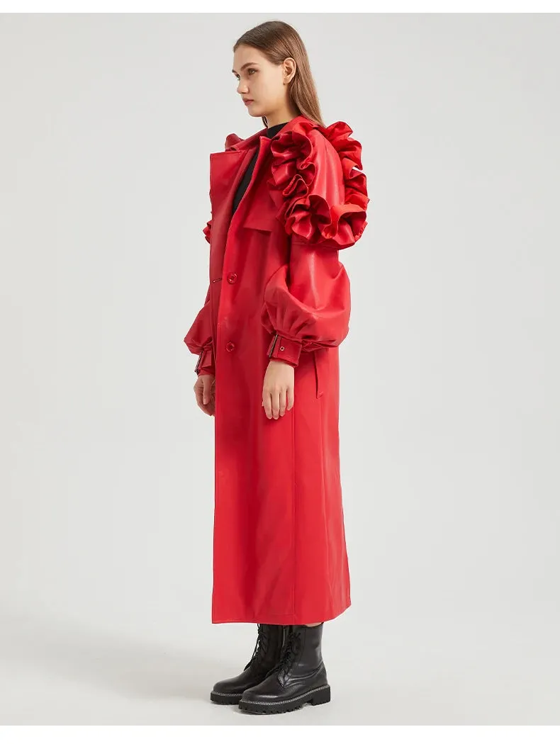 Antonio Long Ruffled Coat