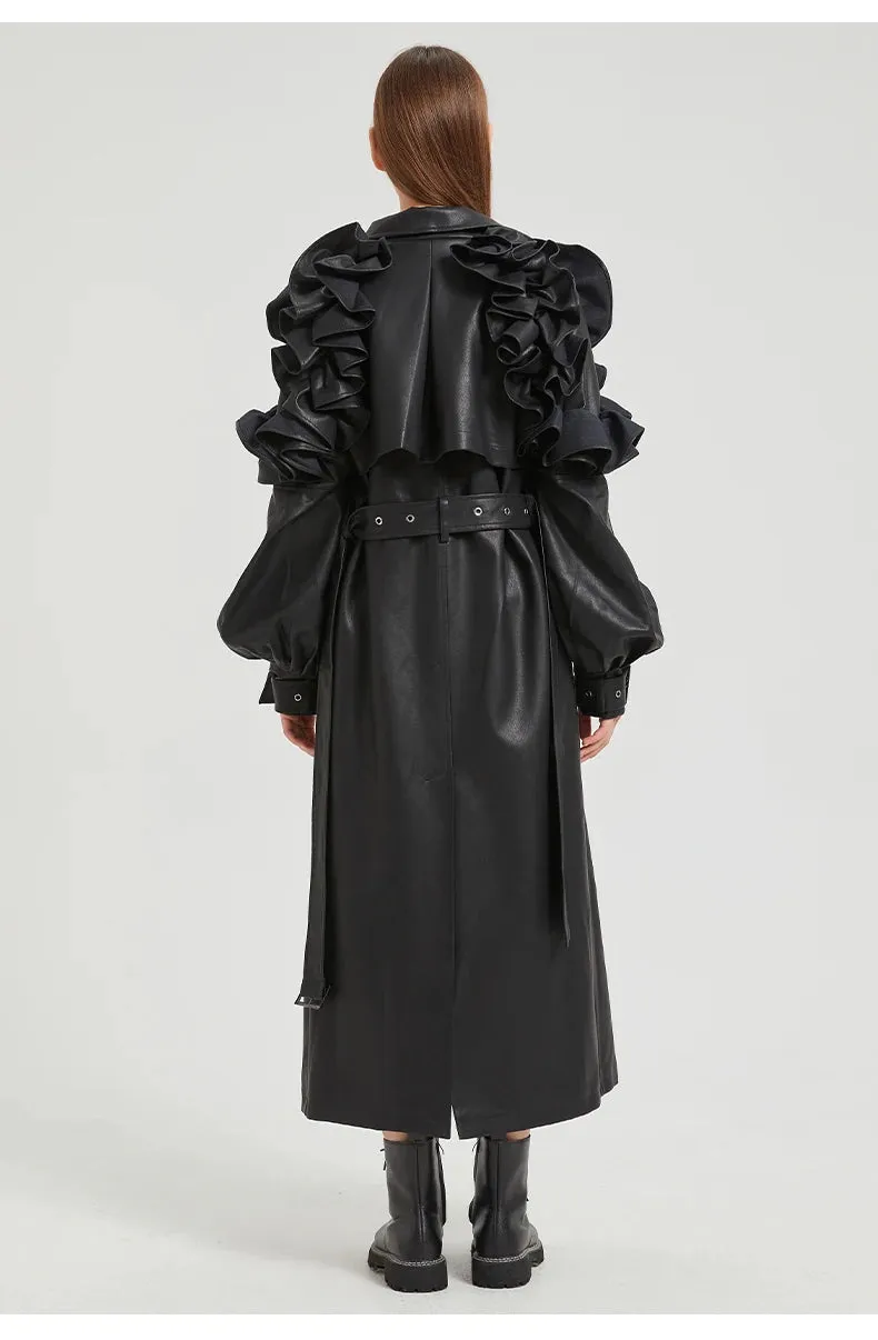 Antonio Long Ruffled Coat