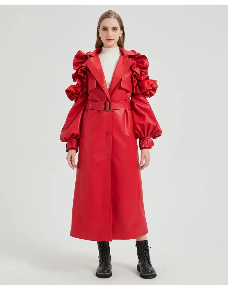 Antonio Long Ruffled Coat