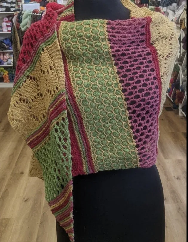 Apples & Honey shawl kit