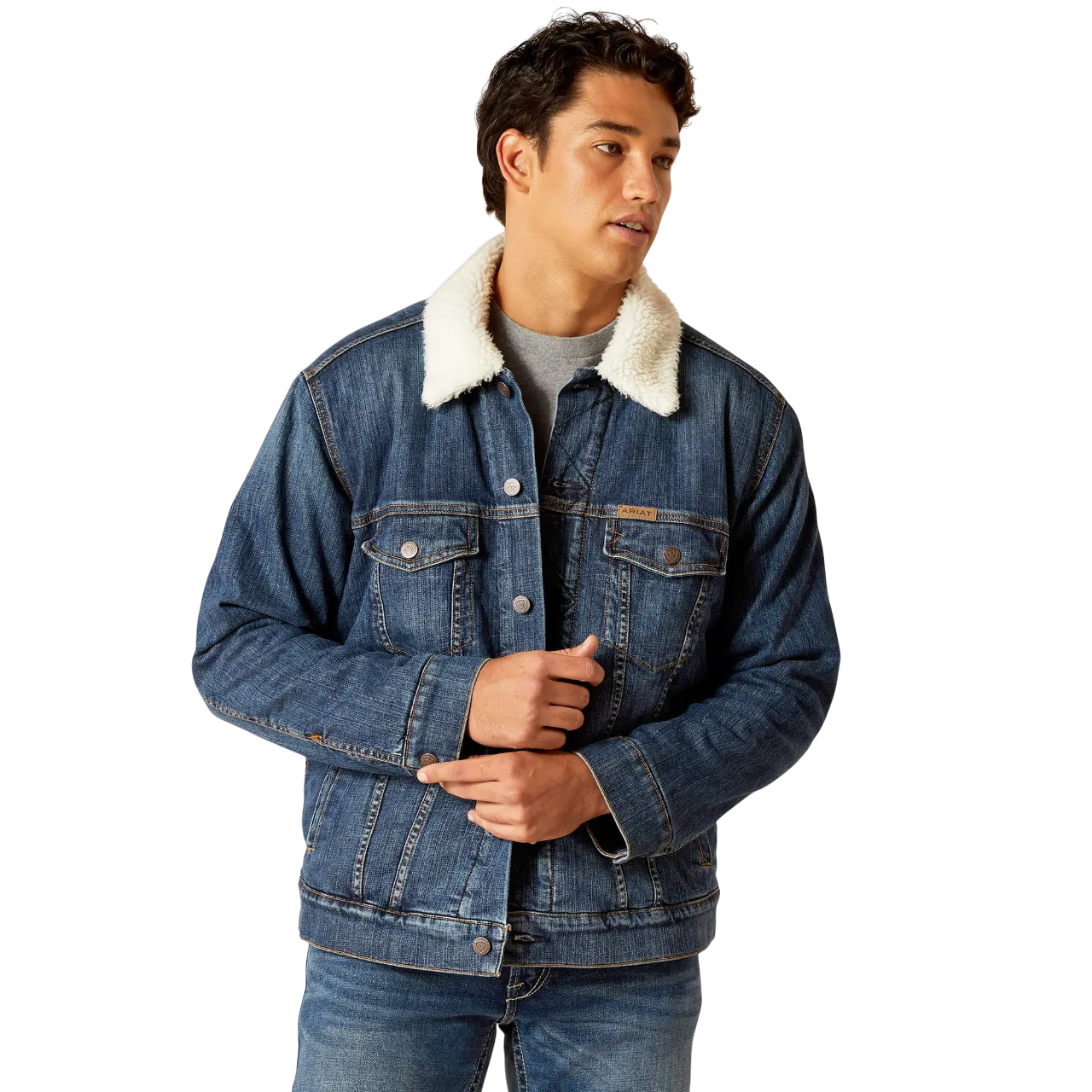 Ariat Clothing Men's Sherpa Lined Trucker Jacket