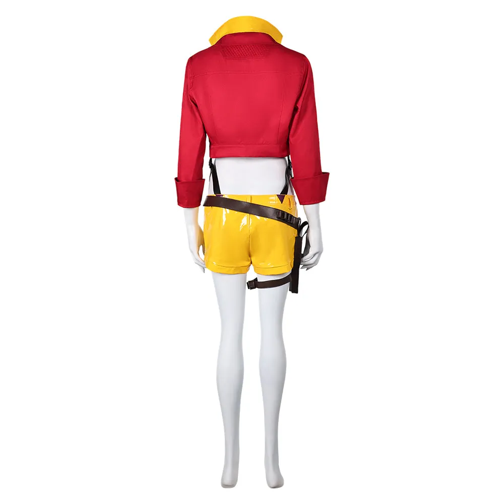 Ashe Women Red Cowboy Outfit Party Carnival Halloween Cosplay Costume