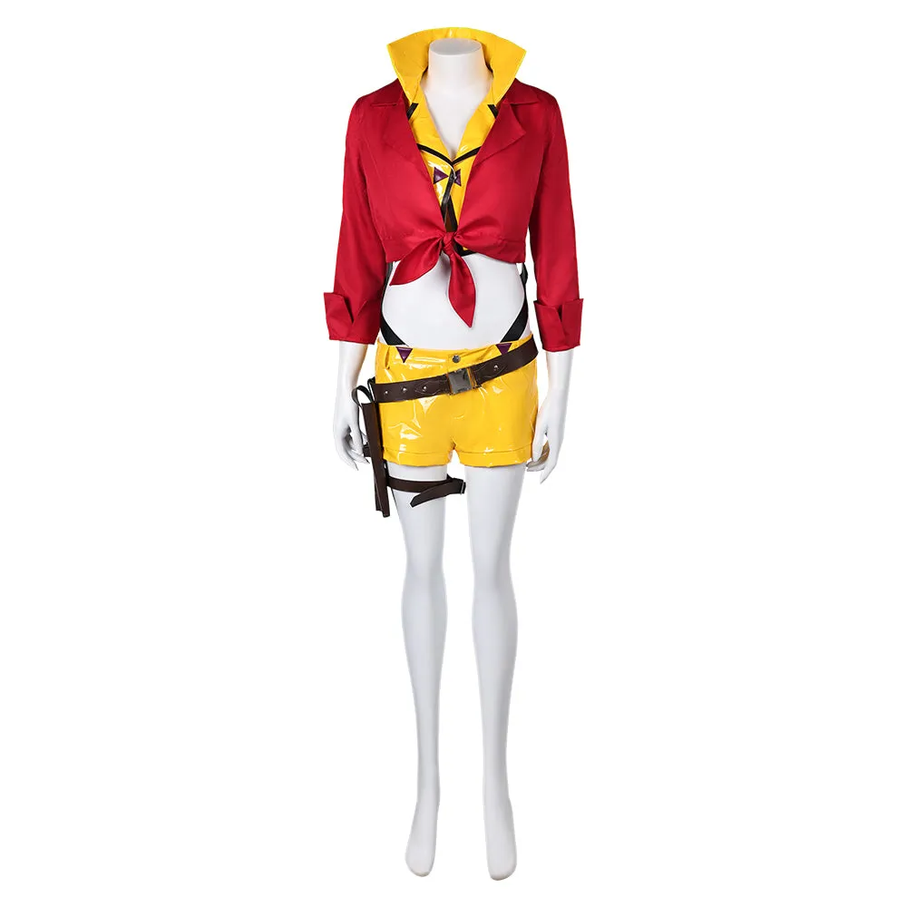 Ashe Women Red Cowboy Outfit Party Carnival Halloween Cosplay Costume