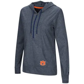 Auburn Tigers WOMEN'S "Sugar" 1/2 Zip Thermal Hoodie T-Shirt