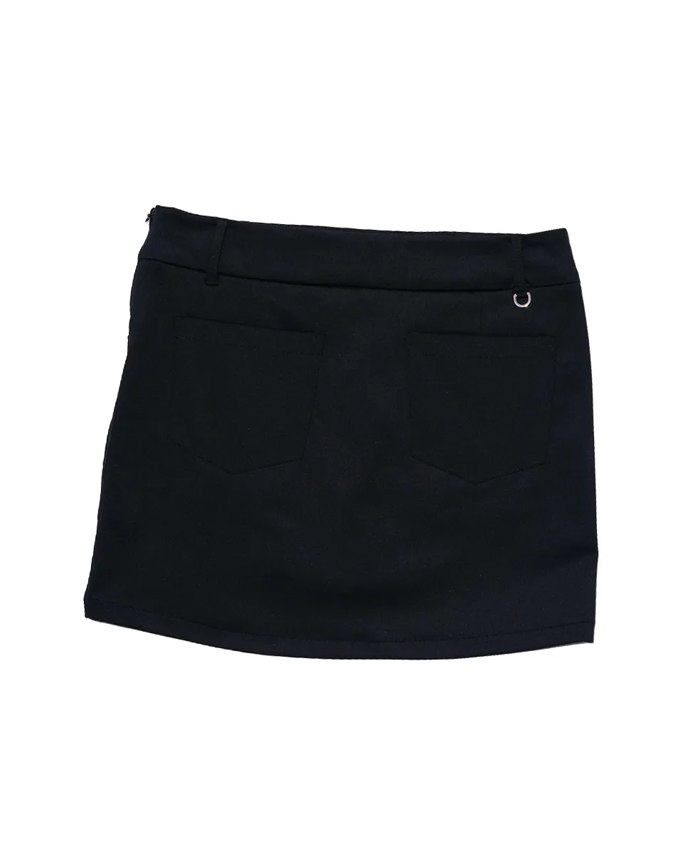 BA H Line Skirt - Black