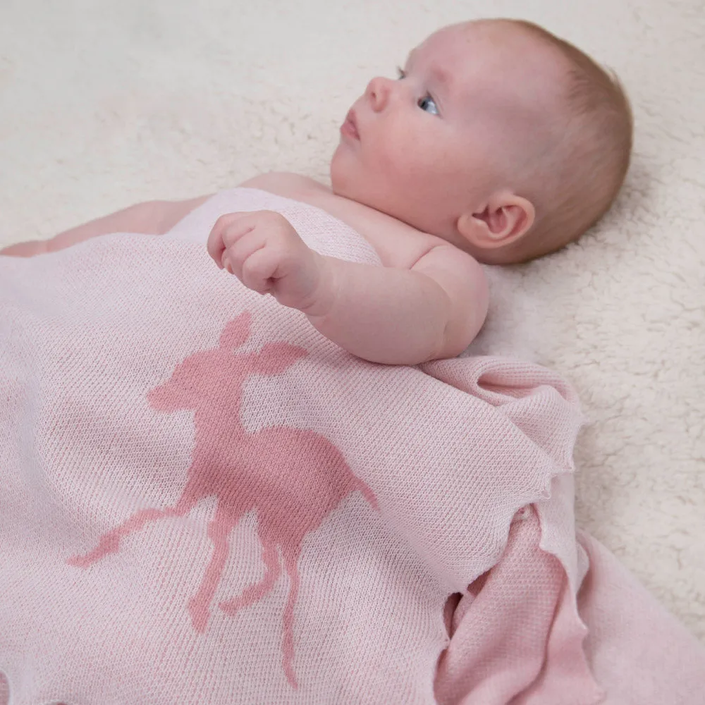 Baby Fawn Shawl - Pink