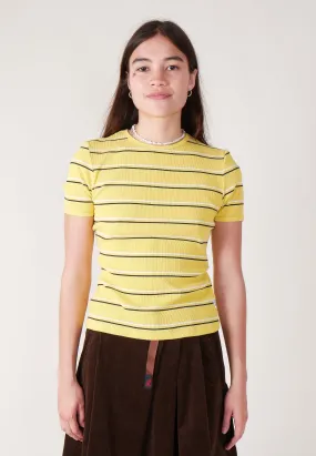 Baby Rib T-Shirt - Sun Stripe Yellow