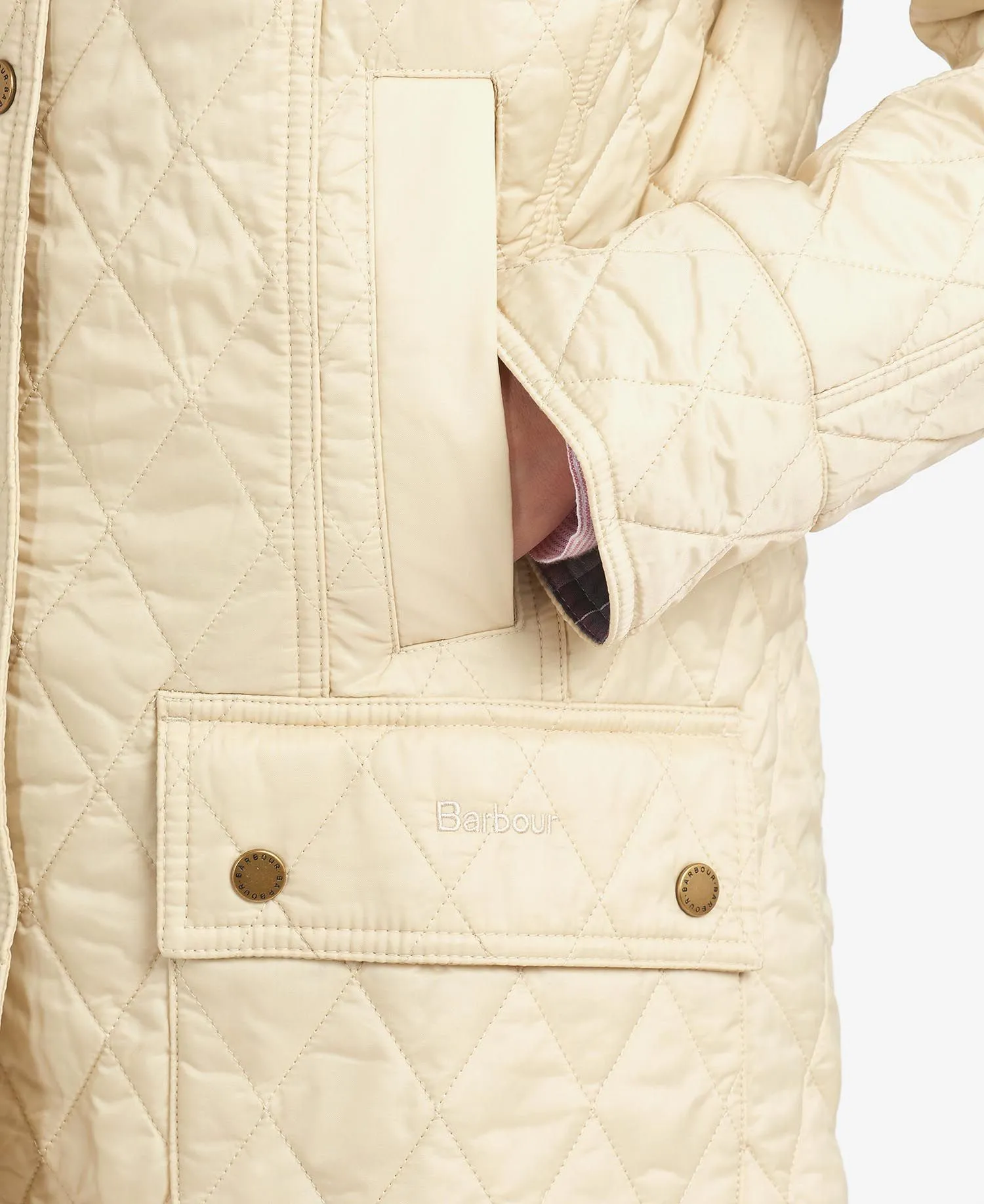 Barbour Beadnell Quilt Jacket - Summer Pearl