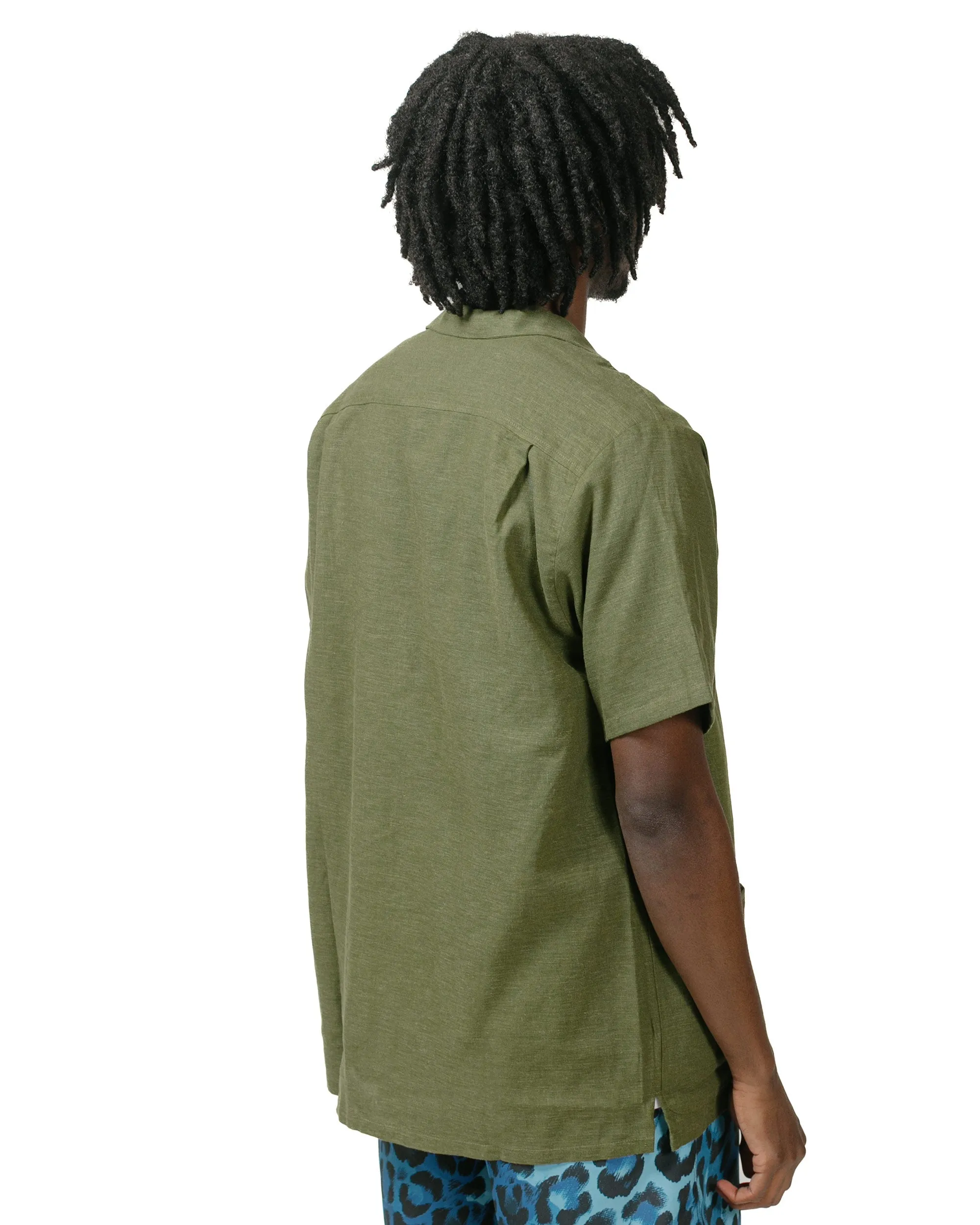 Bather Olive Linen Traveler Shirt