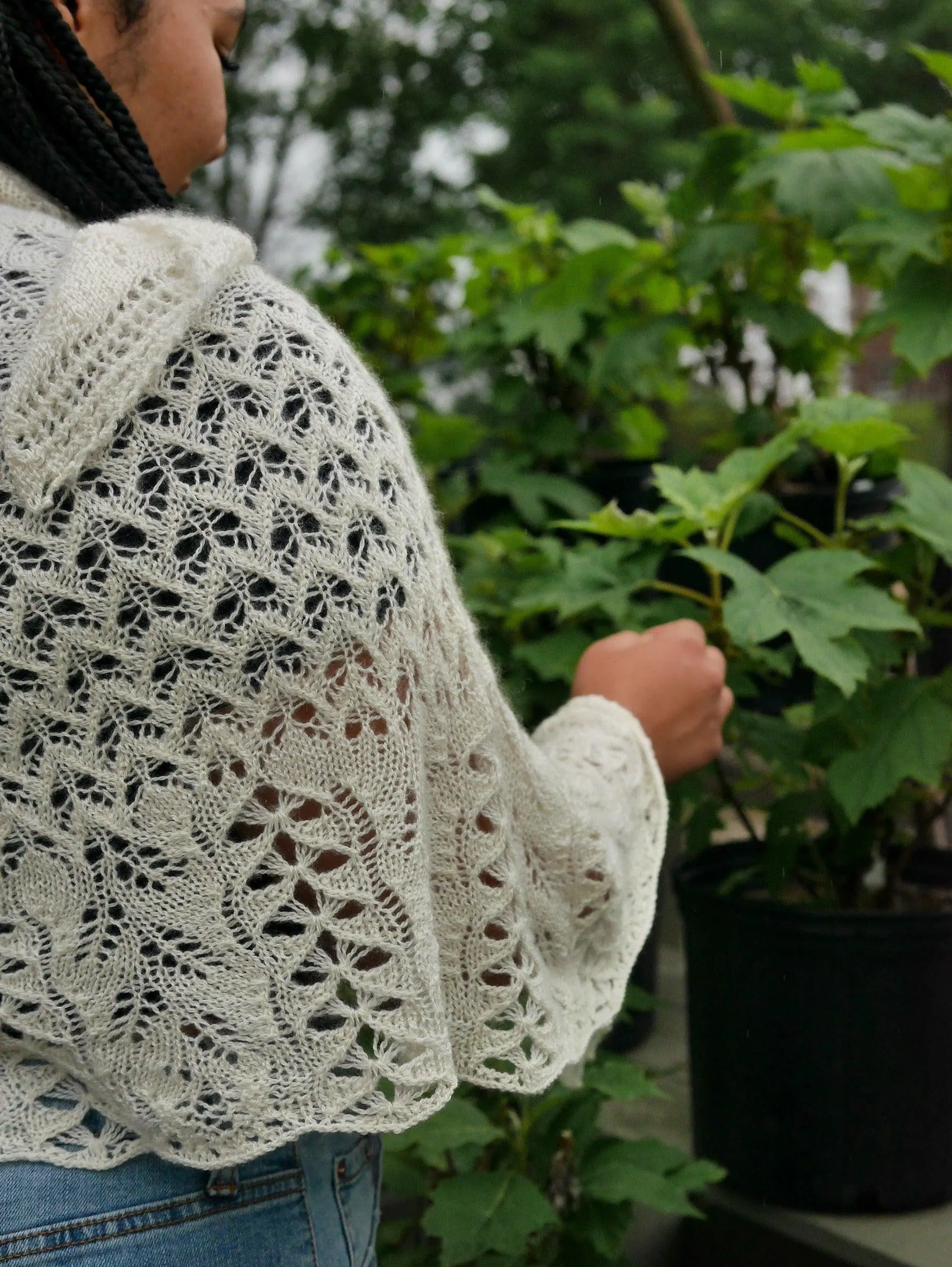 Bee Fields Triangle Shawl <br/><small>knitting pattern</small>