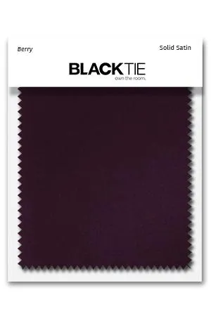 Berry Luxury Satin Fabric Swatch