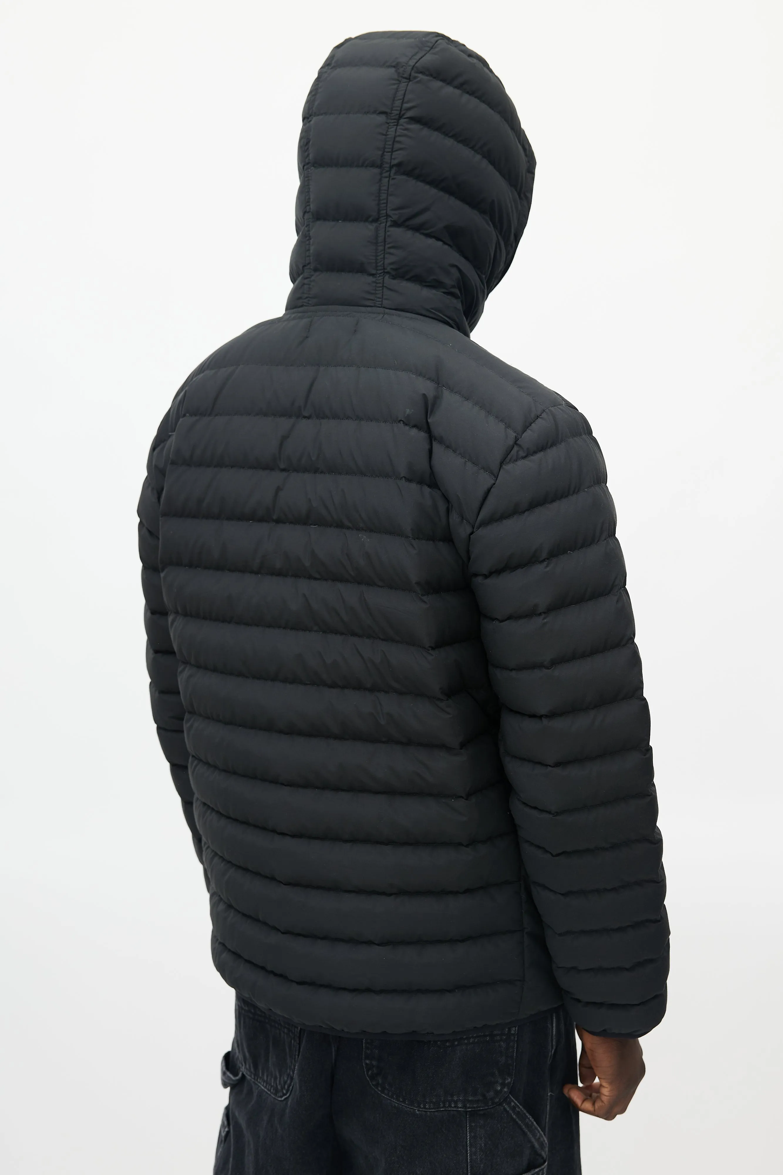 Black Quilted Down Jacket