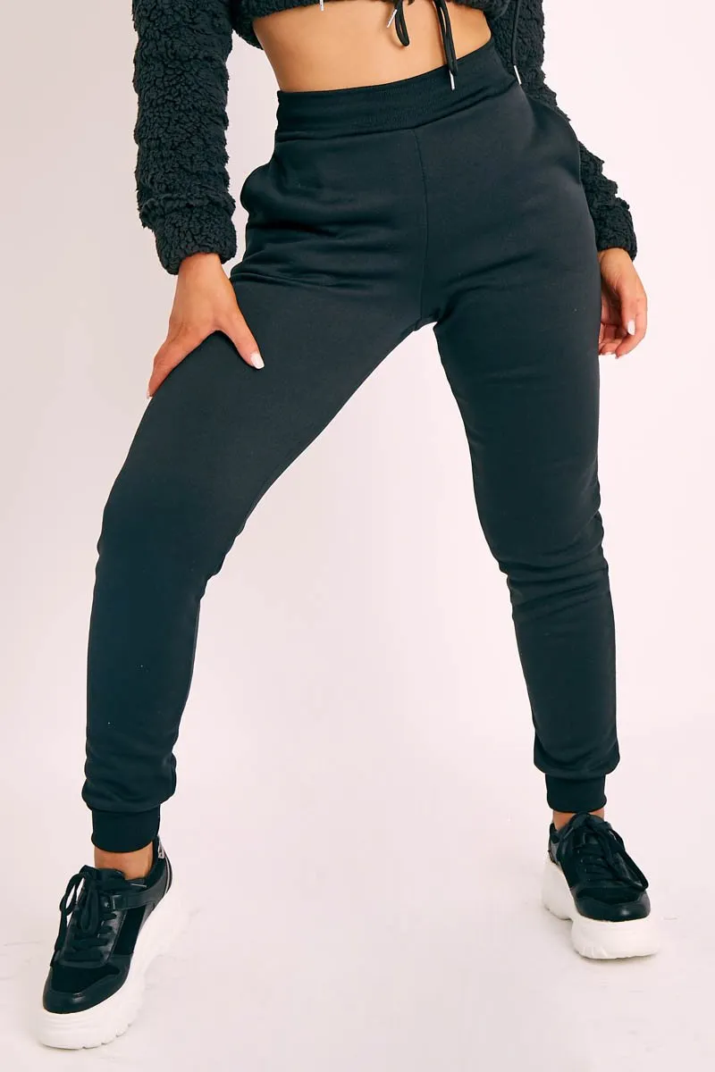 Black Slim Fit Joggers - Chaise