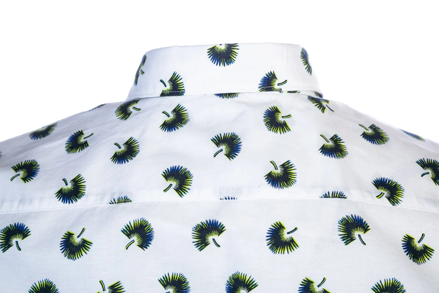 BOSS Ronn 2F Short Sleeve Shirt in White Print