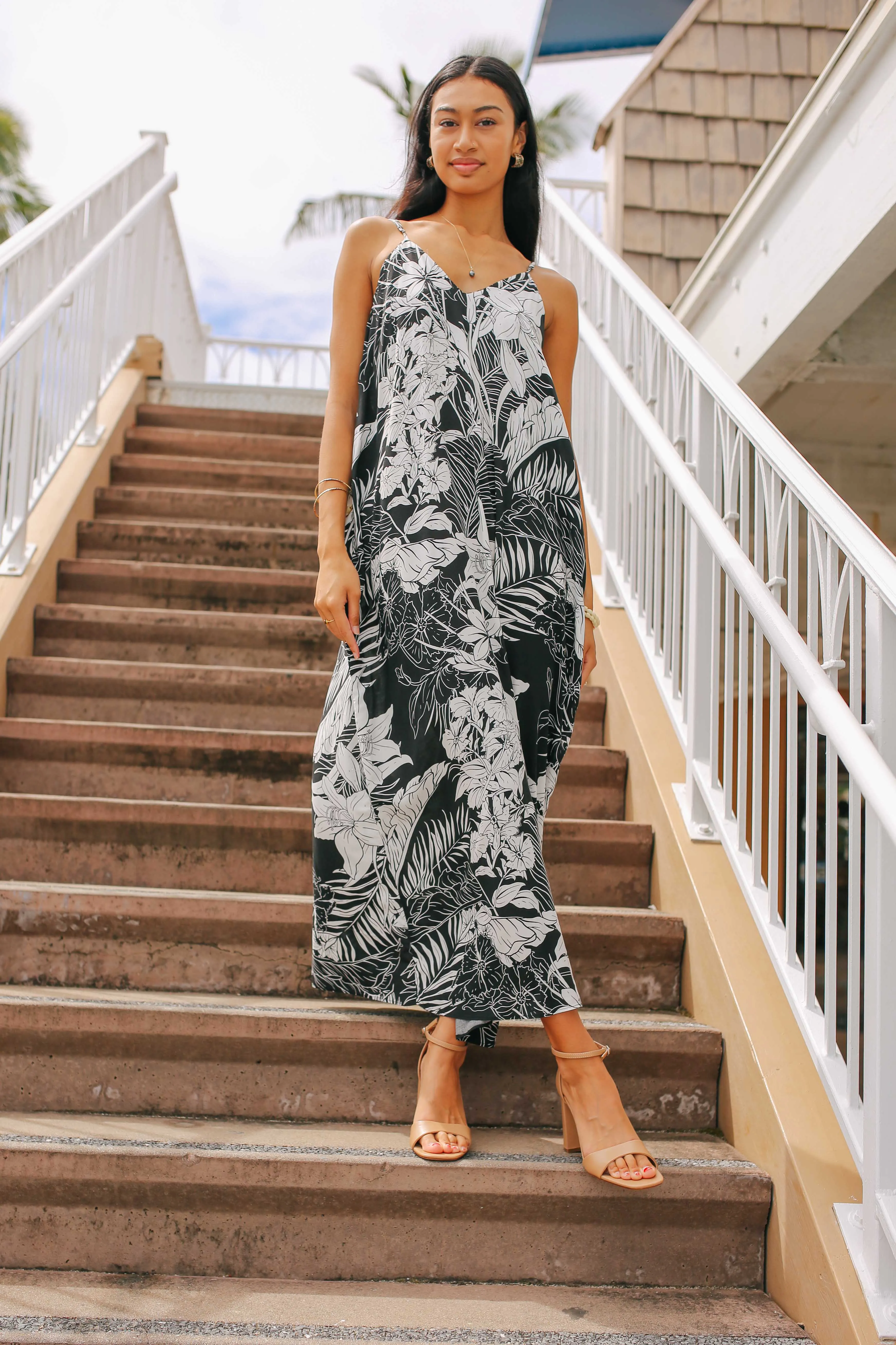 Botanical Print Pocket Maxi