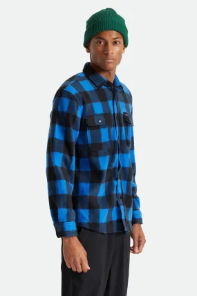 Bowery L/S Arctic Stretch Fleece - Skydiver Blue Plaid