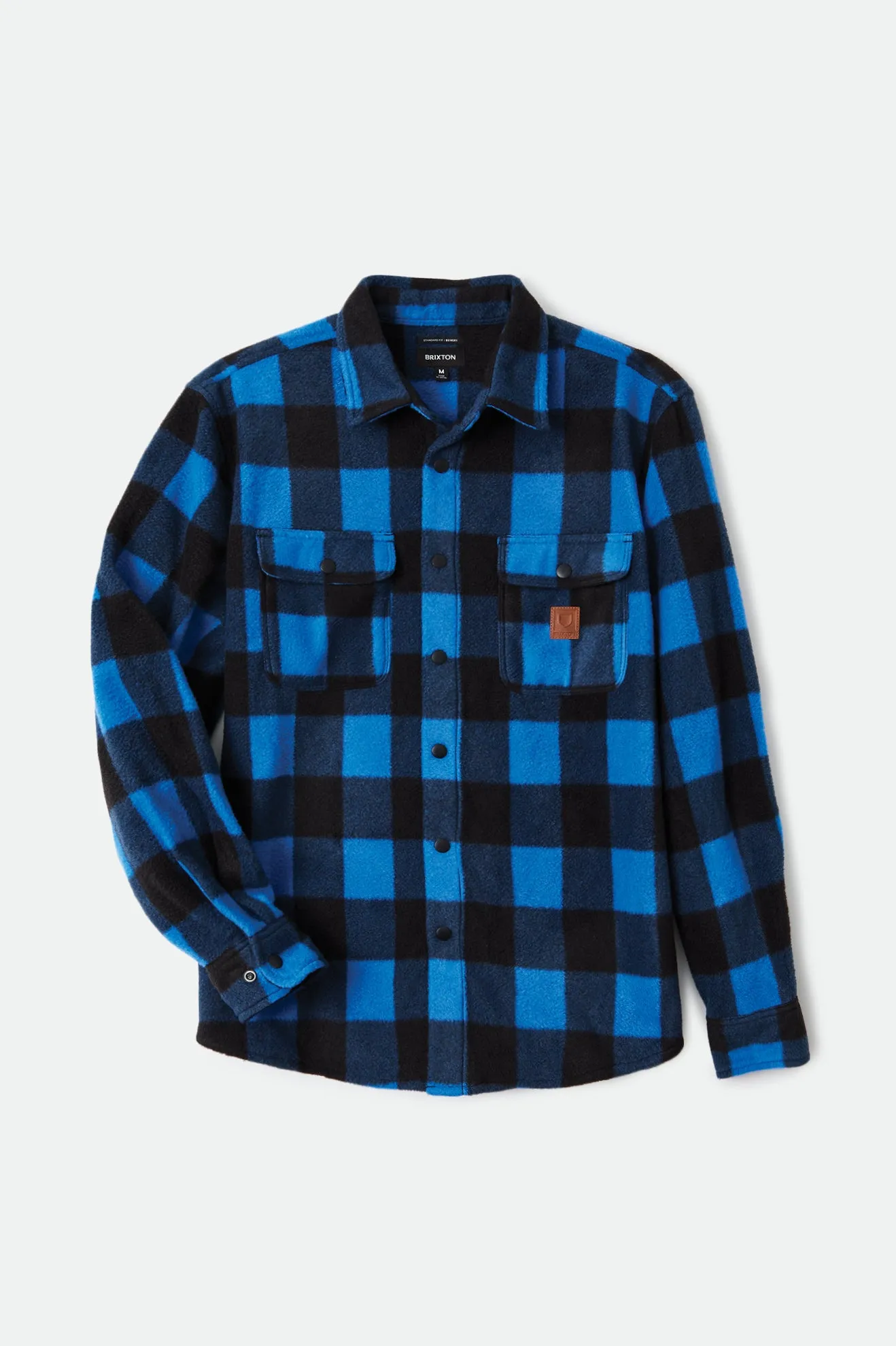 Bowery L/S Arctic Stretch Fleece - Skydiver Blue Plaid