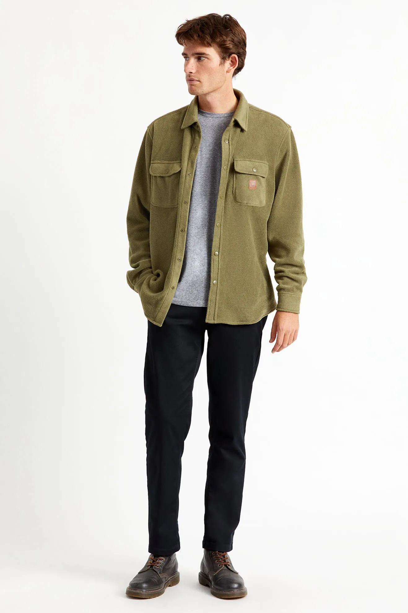 Bowery L/S Fleece - Military Olive