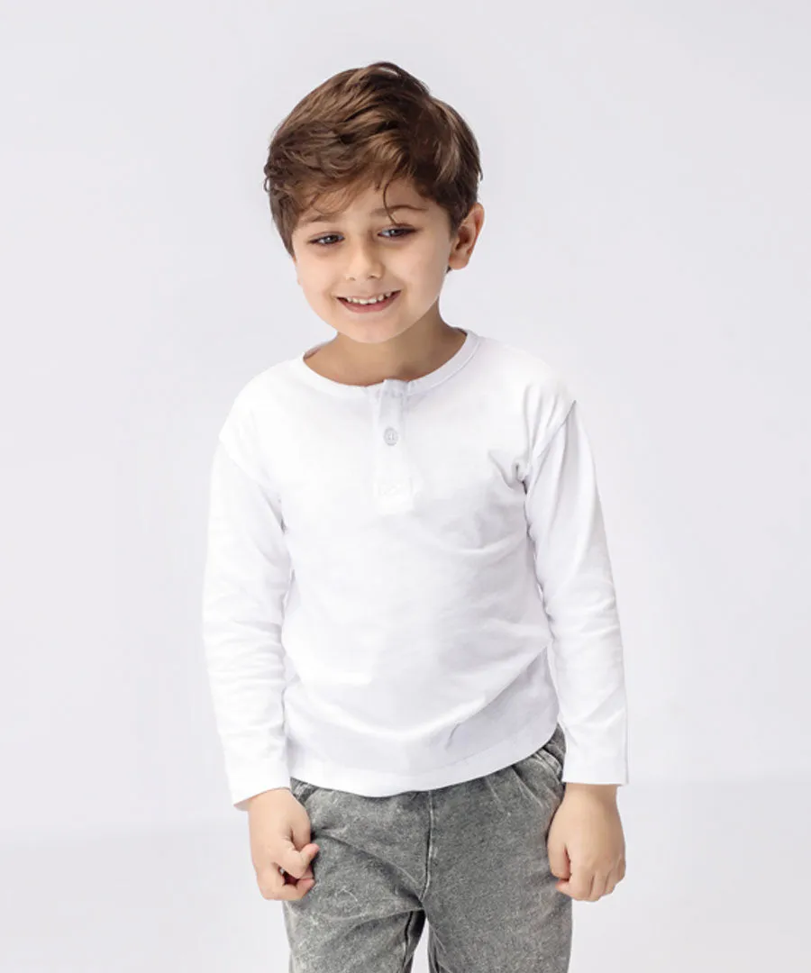 Boys' Long Sleeve Henley Shirt