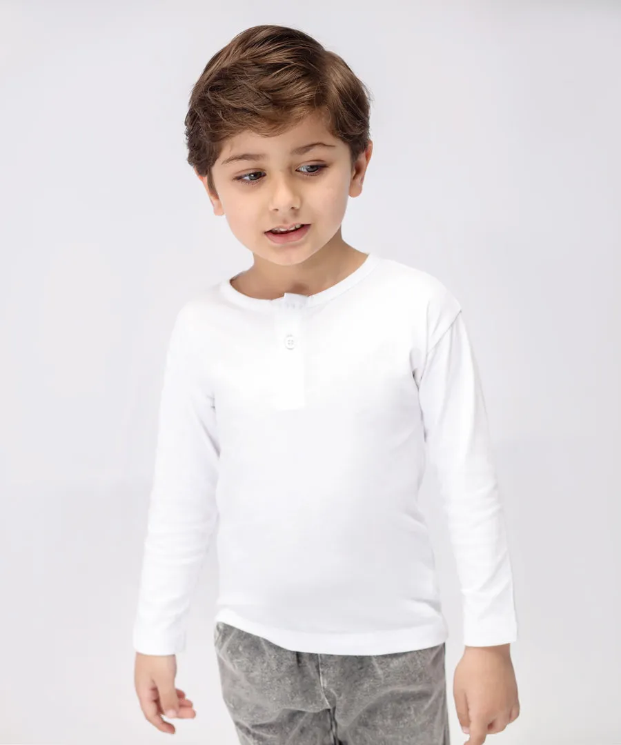 Boys' Long Sleeve Henley Shirt