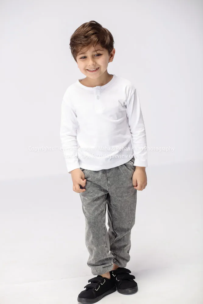 Boys' Long Sleeve Henley Shirt