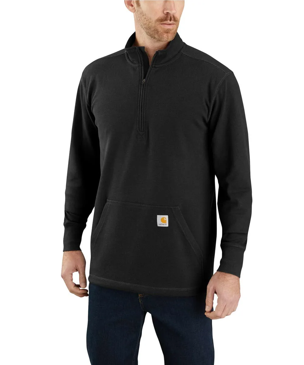 Carhartt Men's Half-Zip Thermal Shirt - Black